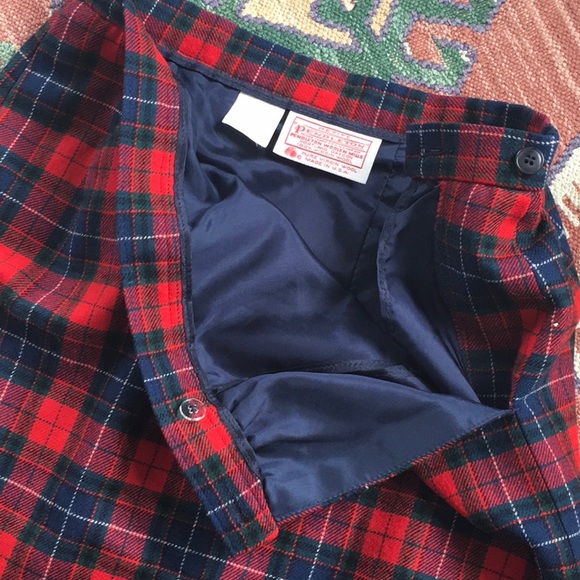 Vintage Pendleton Plaid Wool Skirt - Picture 4 of 7